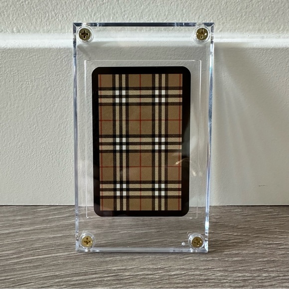 Vintage Burberry Collectible Playing Card 10 of Spades in a UV Protective Case